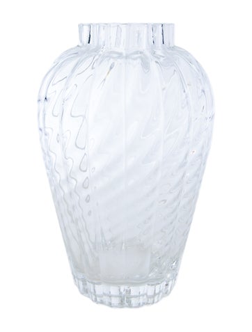 Tiffany & Co. Decorative Accents Crystal Swirl Vase