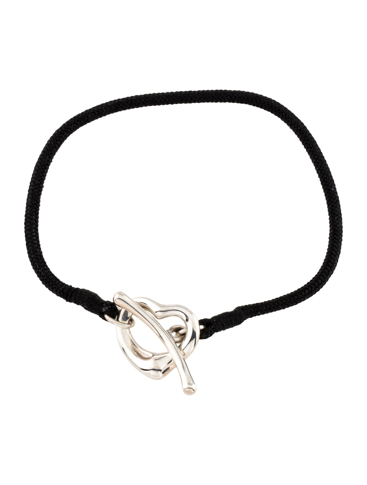 Tiffany & Co. Open Heart Silk Bracelet