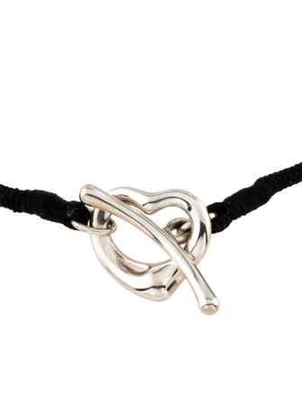 Tiffany & Co. Open Heart Silk Bracelet