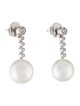 Tiffany & Co. Platinum South Sea Pearl & Diamond Drop Earrings