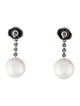 Tiffany & Co. Platinum South Sea Pearl & Diamond Drop Earrings