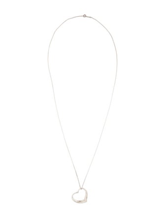 Tiffany & Co. Open Heart Pendant Necklace