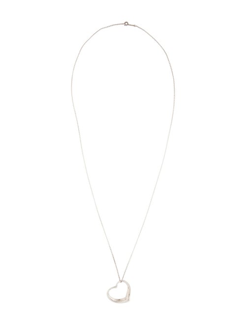Tiffany & Co. Open Heart Pendant Necklace