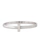 Tiffany & Co. 18K T1 Wide Diamond Hinged Bangle