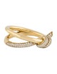 Tiffany & Co. 18K Diamond Double Row Ring