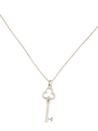 Tiffany & Co. Mini Clover Key Pendant Necklace