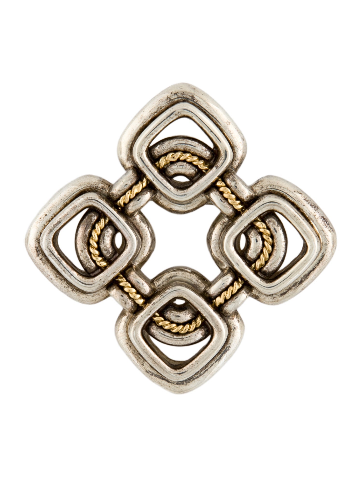 Tiffany & Co. Vintage Two-Tone Rope Brooch