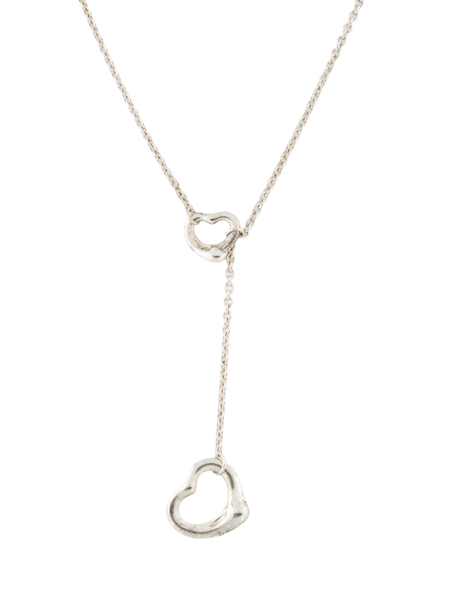 Tiffany & Co. Open Heart Lariat Necklace