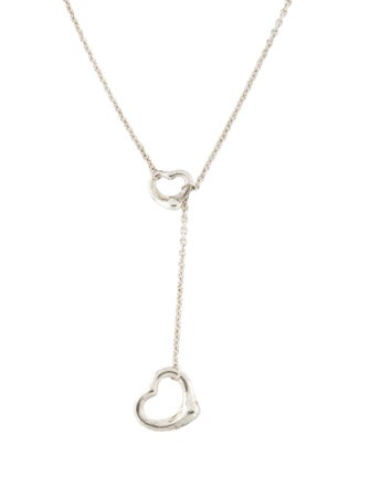 Tiffany & Co. Open Heart Lariat Necklace