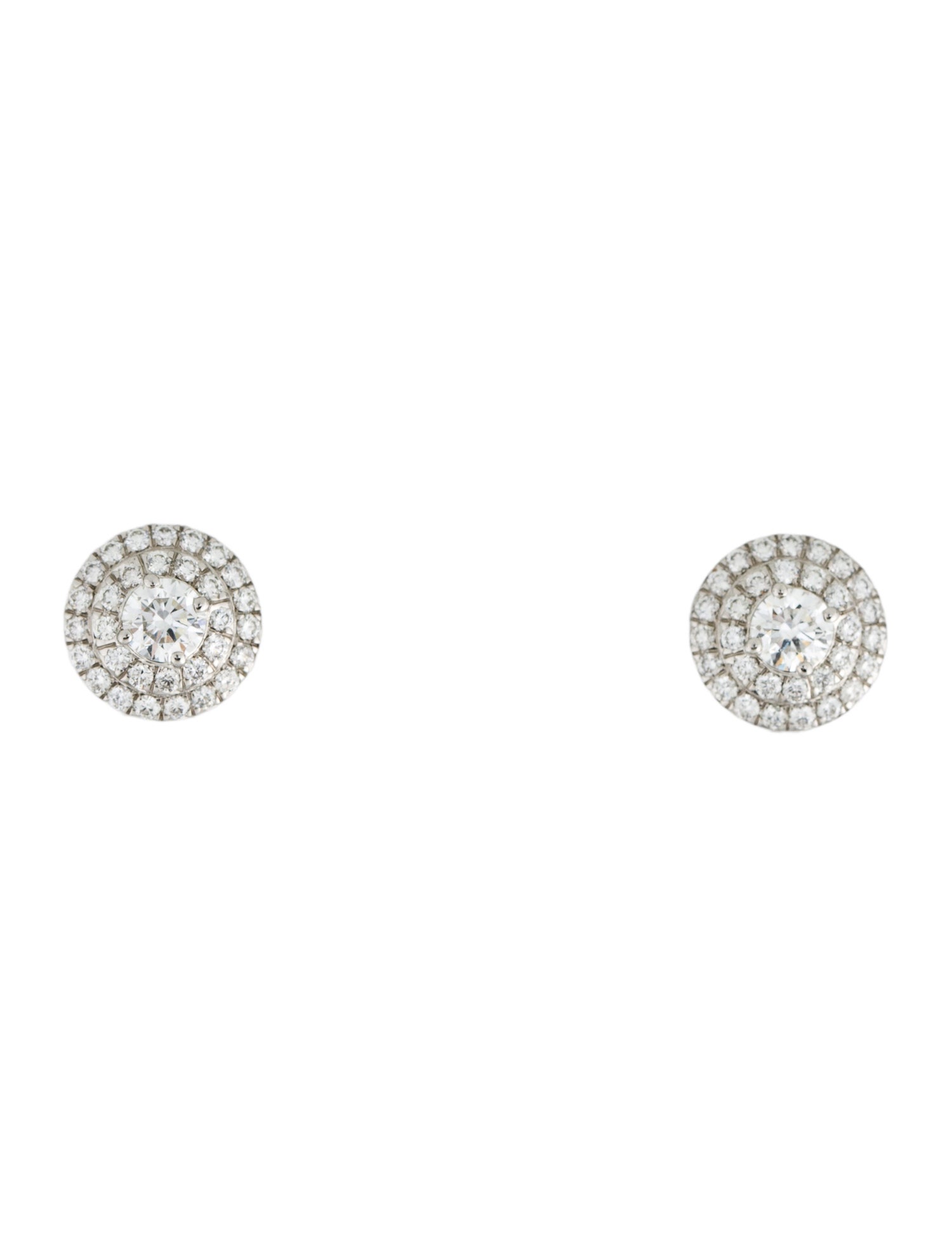 Tiffany & Co. Platinum Diamond Soleste® Stud Earrings