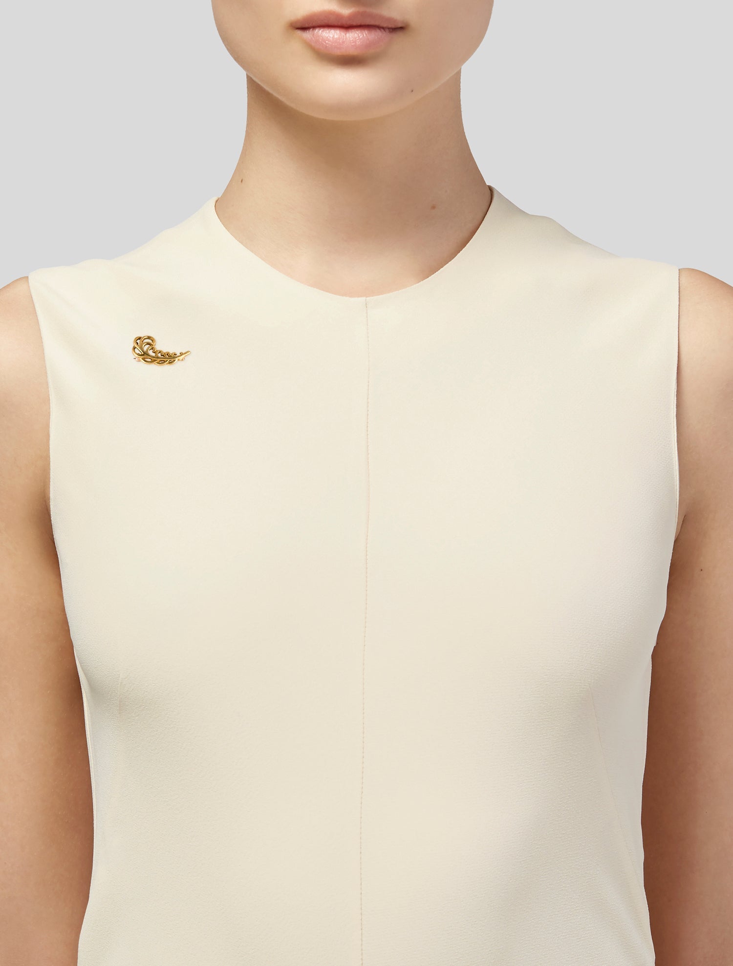 Tiffany & Co. Vintage 18K Feather Brooch