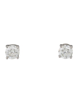 Tiffany & Co. Platinum 1.26ctw Diamond Stud Earrings