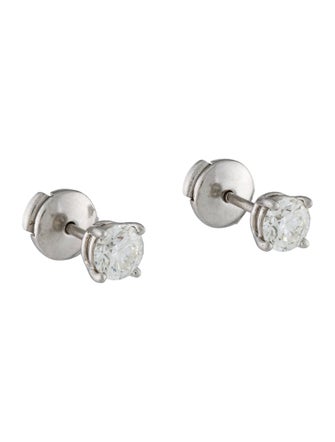 Tiffany & Co. Platinum 1.26ctw Diamond Stud Earrings