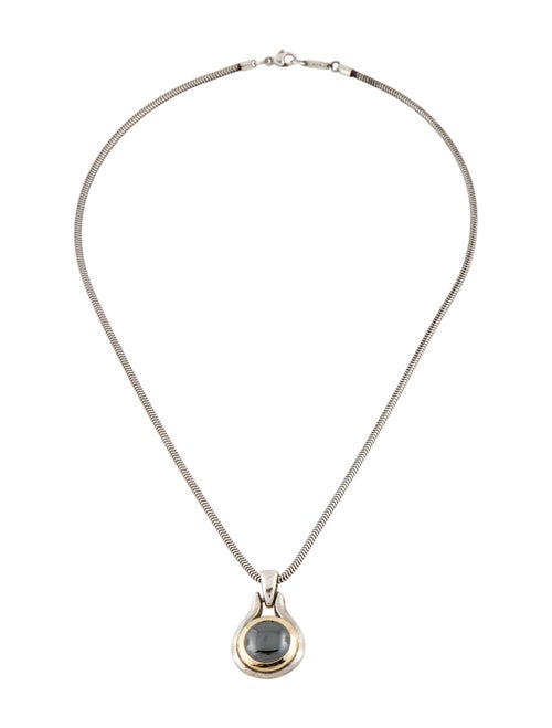 Tiffany & Co. Hematite Pendant Necklace