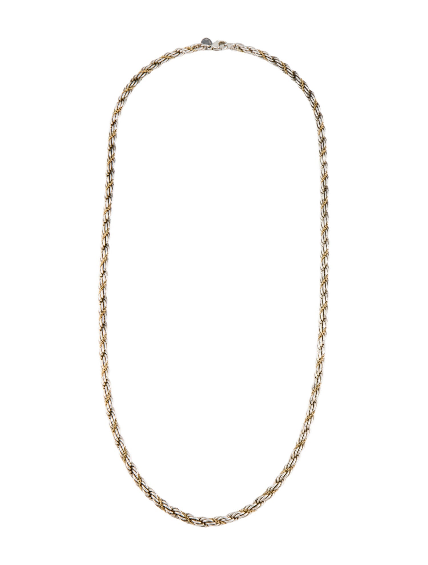 Tiffany & Co. Two-Tone Twisted Rope Chain Necklace