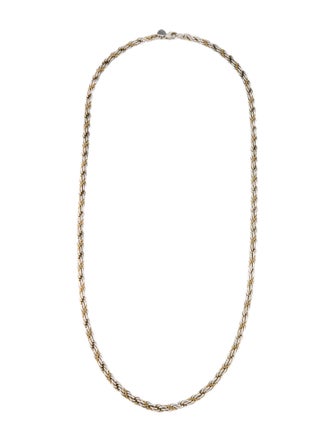 Tiffany & Co. Two-Tone Twisted Rope Chain Necklace