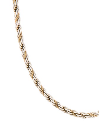 Tiffany & Co. Two-Tone Twisted Rope Chain Necklace
