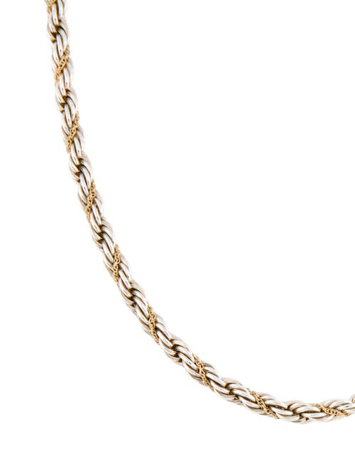 Tiffany & Co. Two-Tone Twisted Rope Chain Necklace