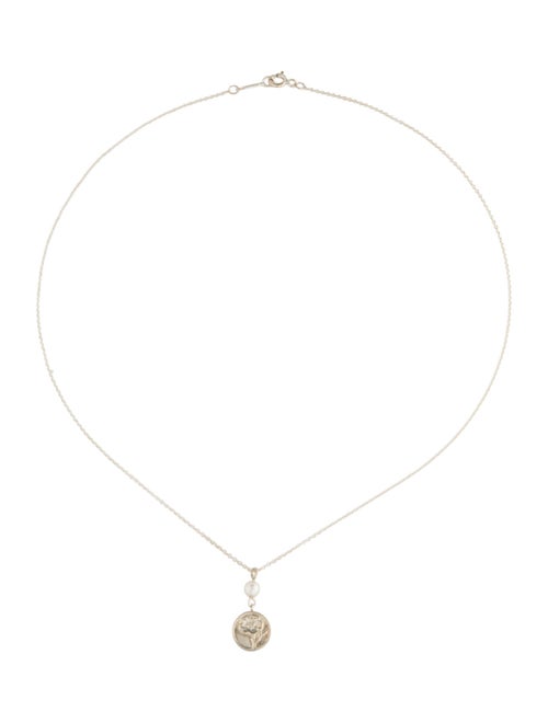 Tiffany & Co. Pearl Hibiscus Pendant Necklace