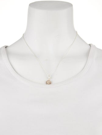 Tiffany & Co. Pearl Hibiscus Pendant Necklace