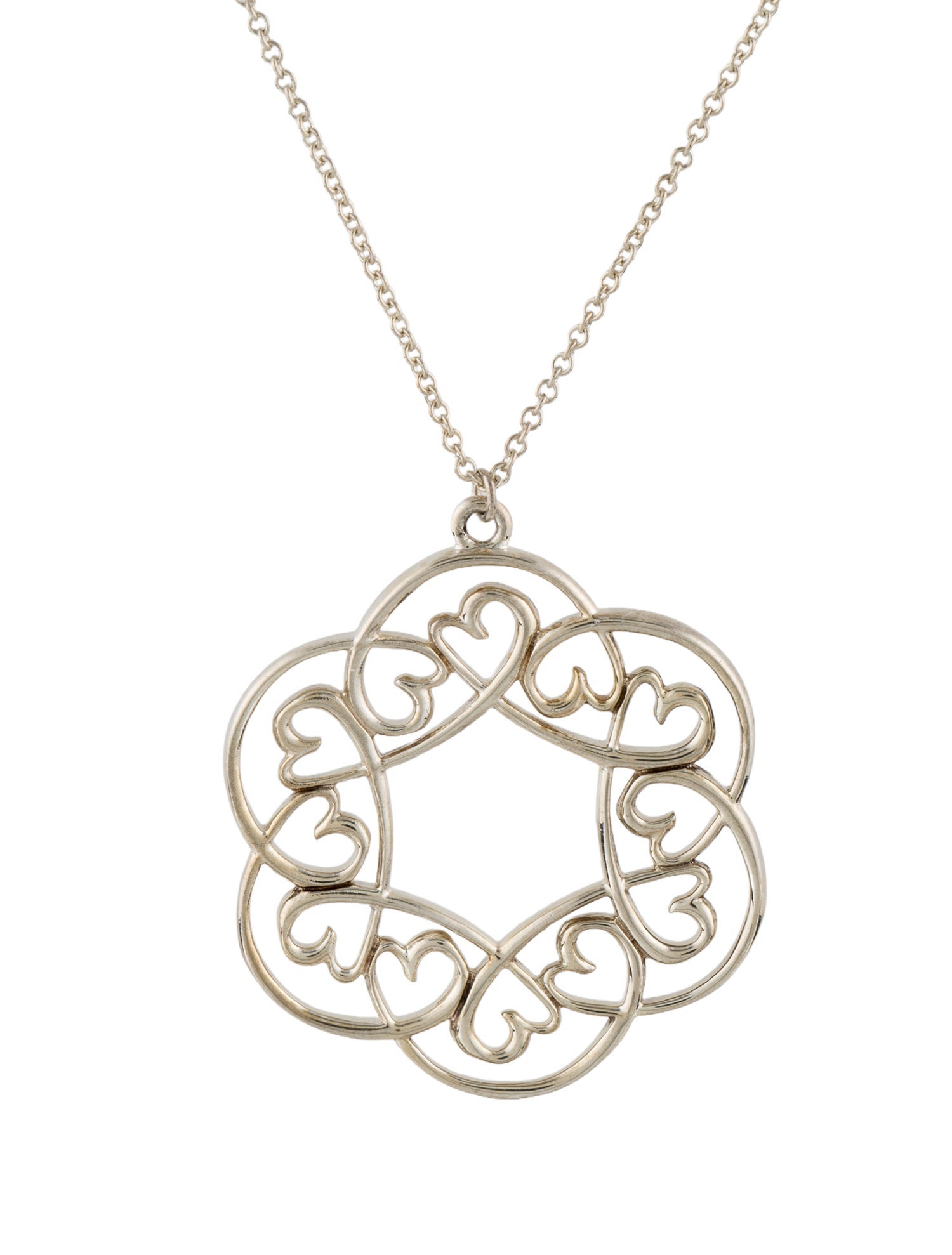 Tiffany & Co. Loving Heart Swirl Pendant Necklace