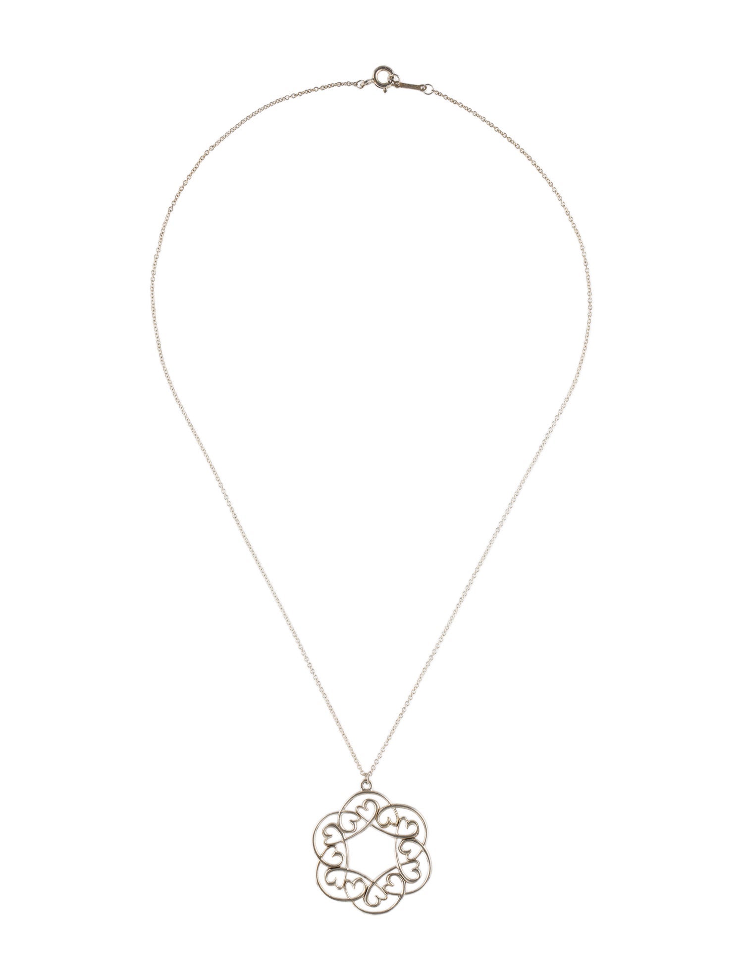 Tiffany & Co. Loving Heart Swirl Pendant Necklace