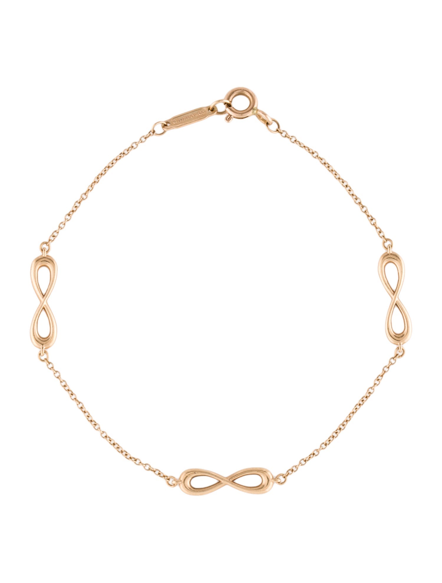 Tiffany & Co. 18K Infinity Endless Station Bracelet