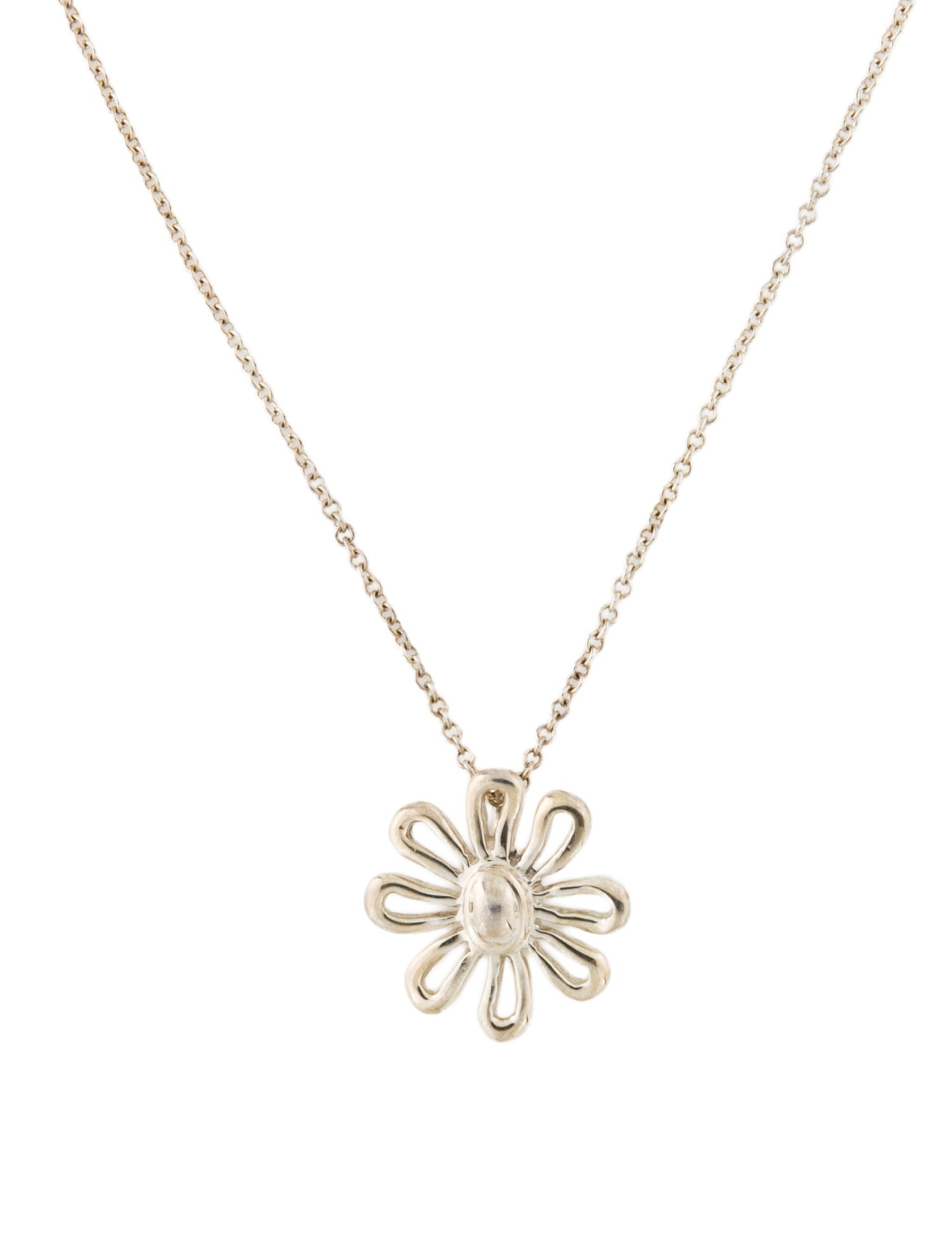 Tiffany & Co. Vintage Daisy Pendant Necklace