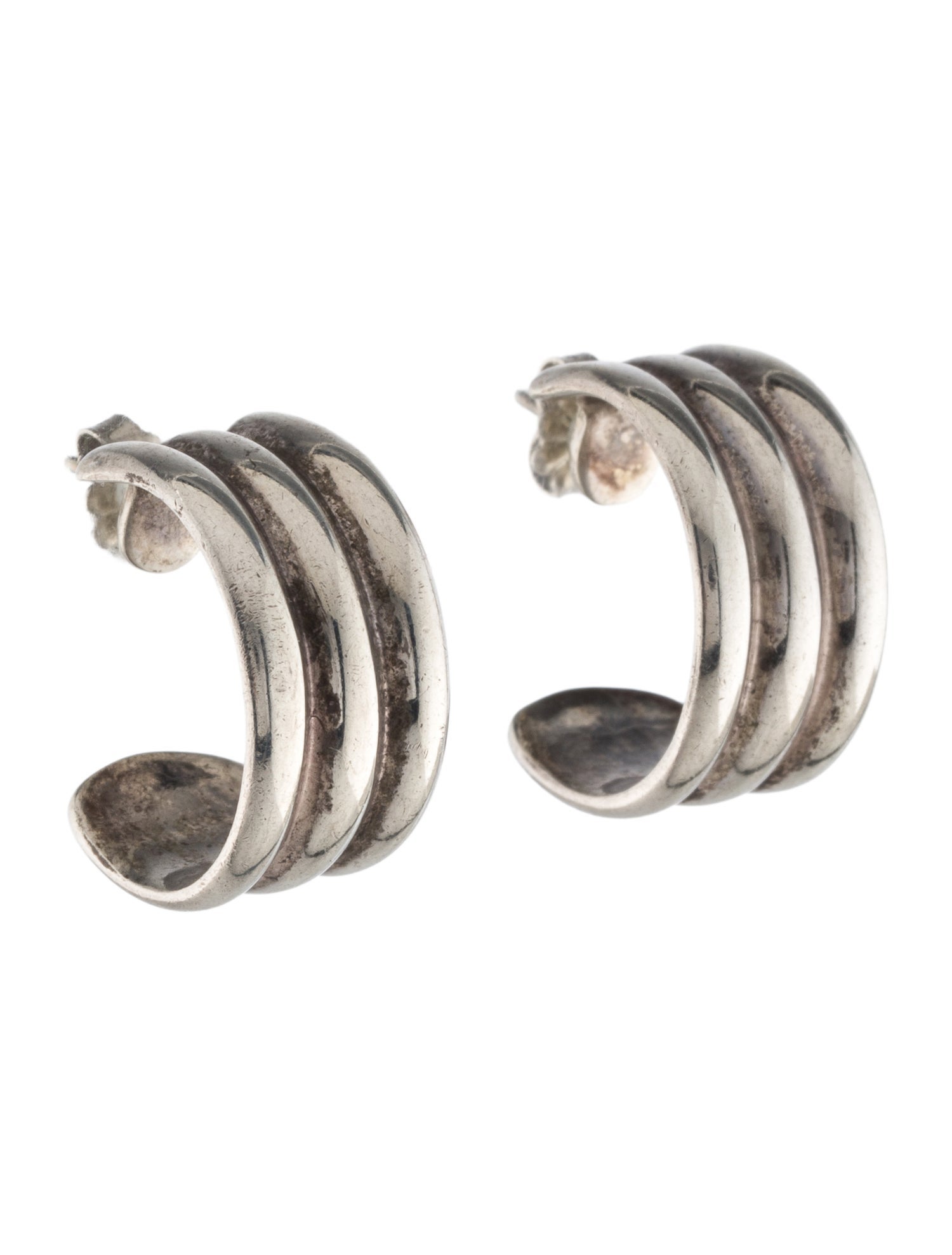 Tiffany & Co. Vintage Groove Hoop Earrings