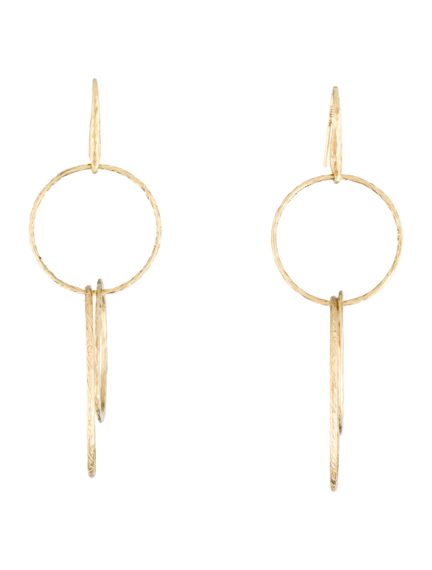 Tiffany & Co. Hammered Circle Drop Earrings