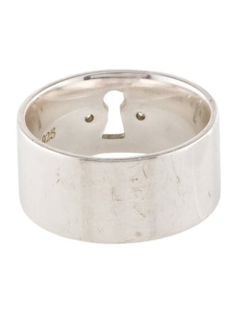 Tiffany & Co. Diamond Key Hole Wide Band