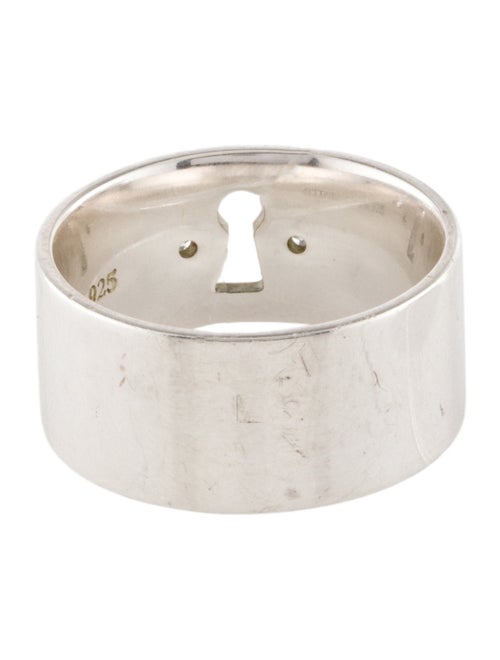 Tiffany & Co. Diamond Key Hole Wide Band