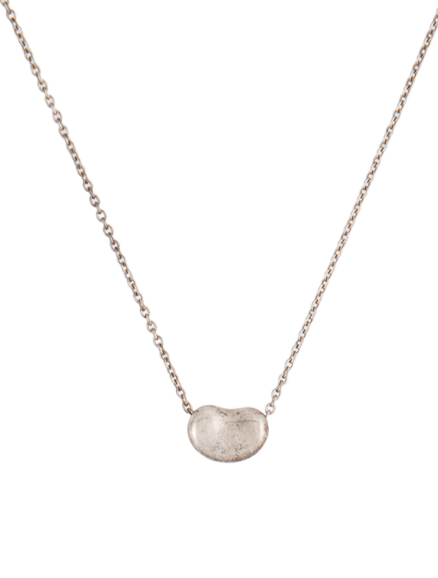 Tiffany & Co. 9mm Bean Pendant Necklace