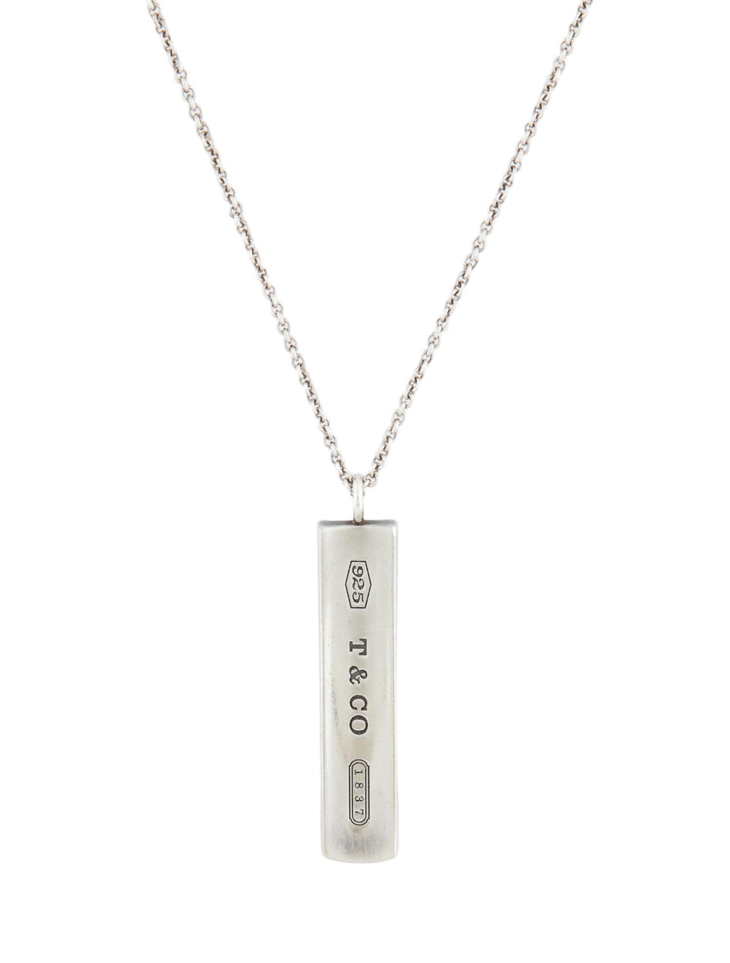 Tiffany & Co. 1837® Bar Pendant Necklace