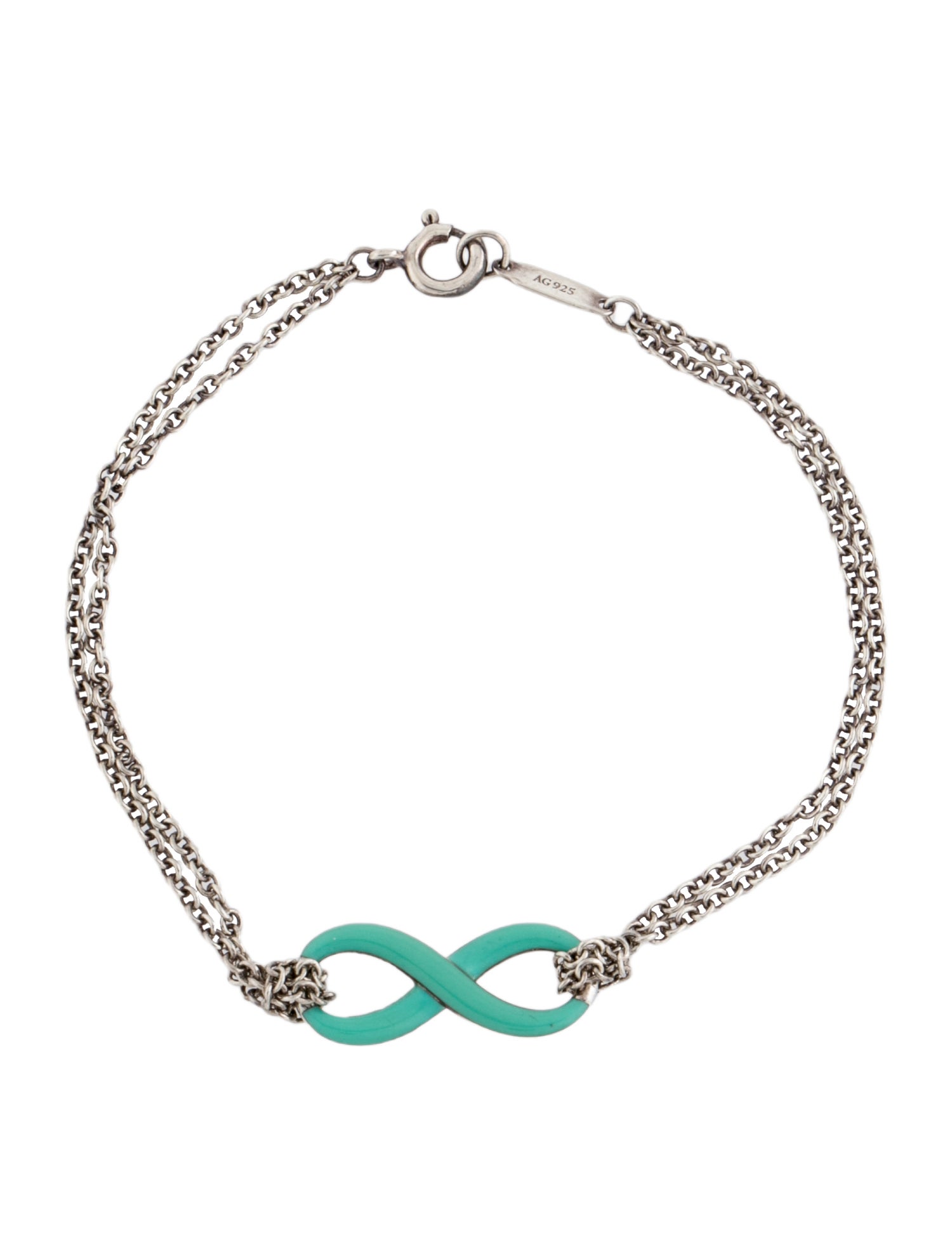 Tiffany & Co. Enamel Infinity Station Bracelet