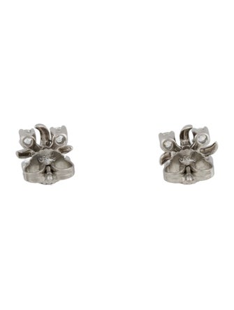 Tiffany & Co. Platinum Diamond Sixteen Stone Stud Earrings
