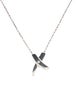 Tiffany & Co. Graffiti Diamond X Pendant Necklace