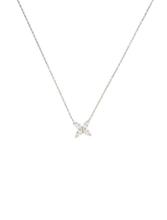 Tiffany & Co. Platinum Diamond Victoria® Pendant Necklace