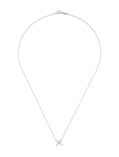 Tiffany & Co. Platinum Diamond Victoria® Pendant Necklace