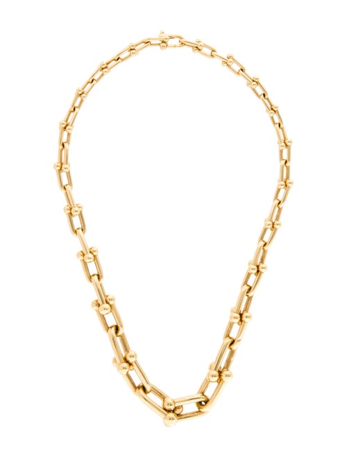Tiffany & Co. 18K Hardware Graduated Link Necklace