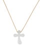 Tiffany & Co. 18K Nephrite Cross Pendant Necklace