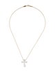 Tiffany & Co. 18K Nephrite Cross Pendant Necklace