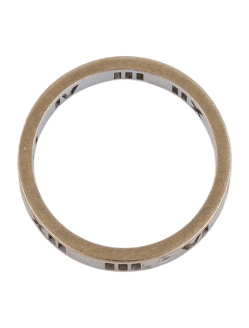 Tiffany & Co. 18K Diamond Pierced Atlas Band Ring