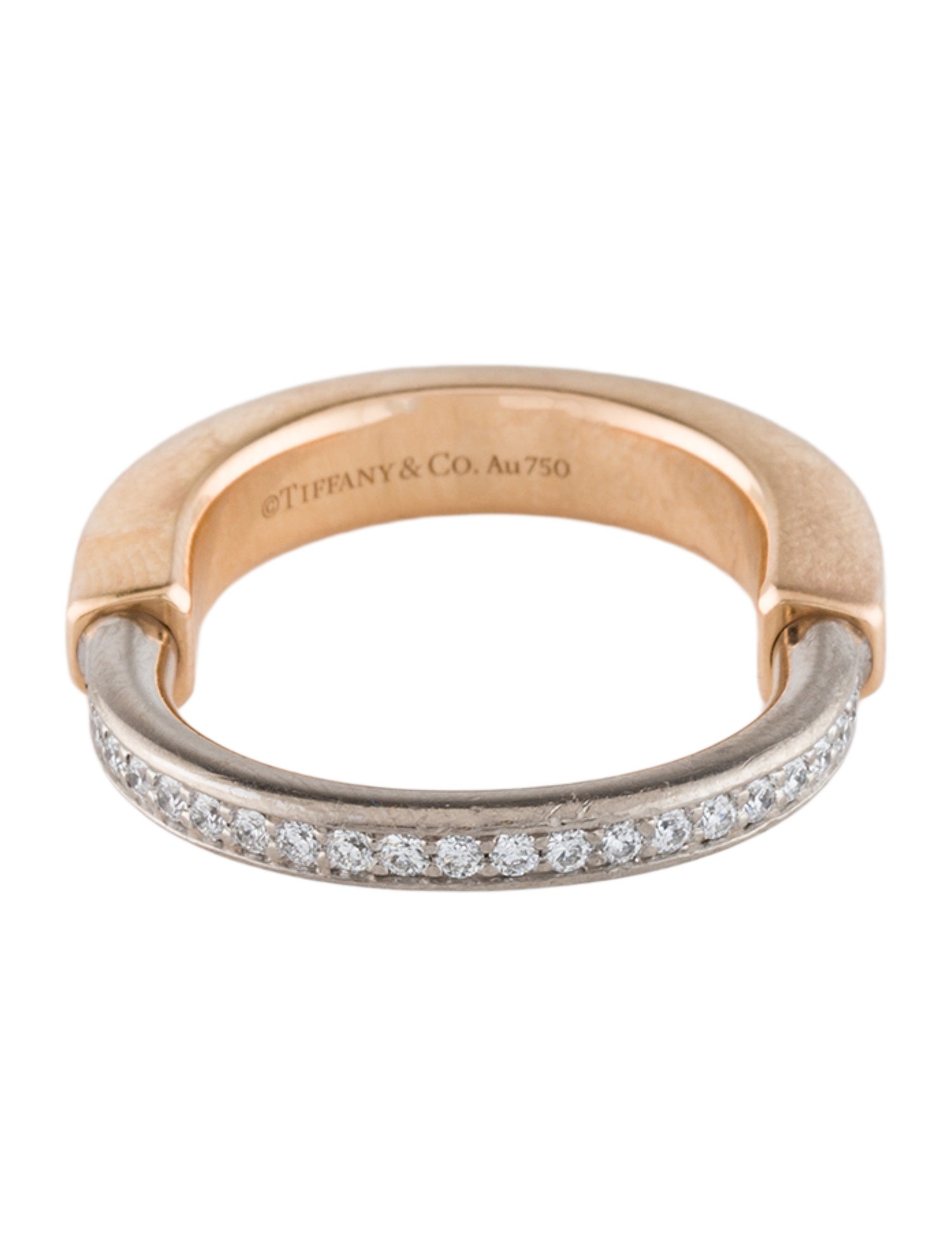 Tiffany & Co. 18K Diamond Lock Band
