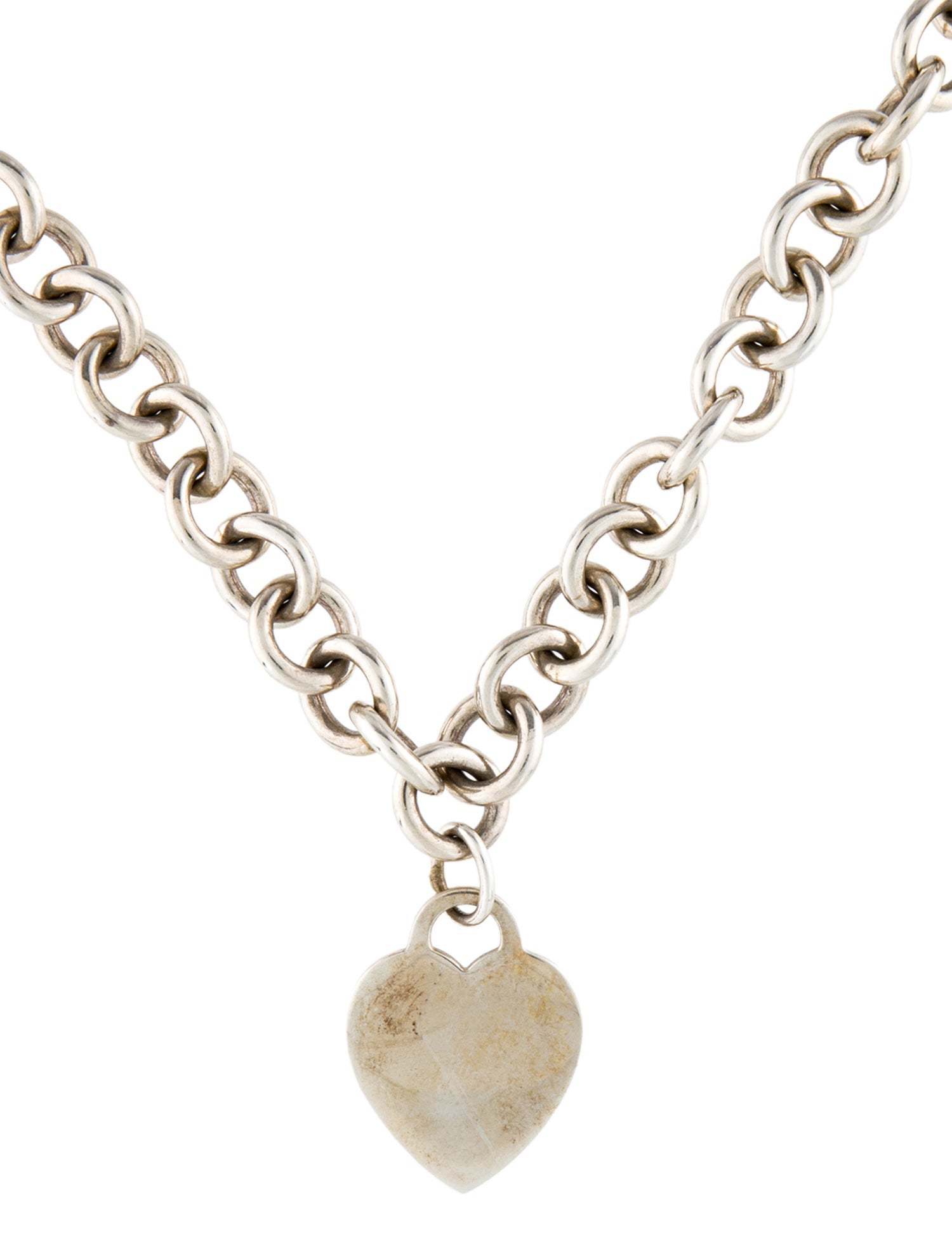 Tiffany & Co. Heart Tag Chain Link Necklace