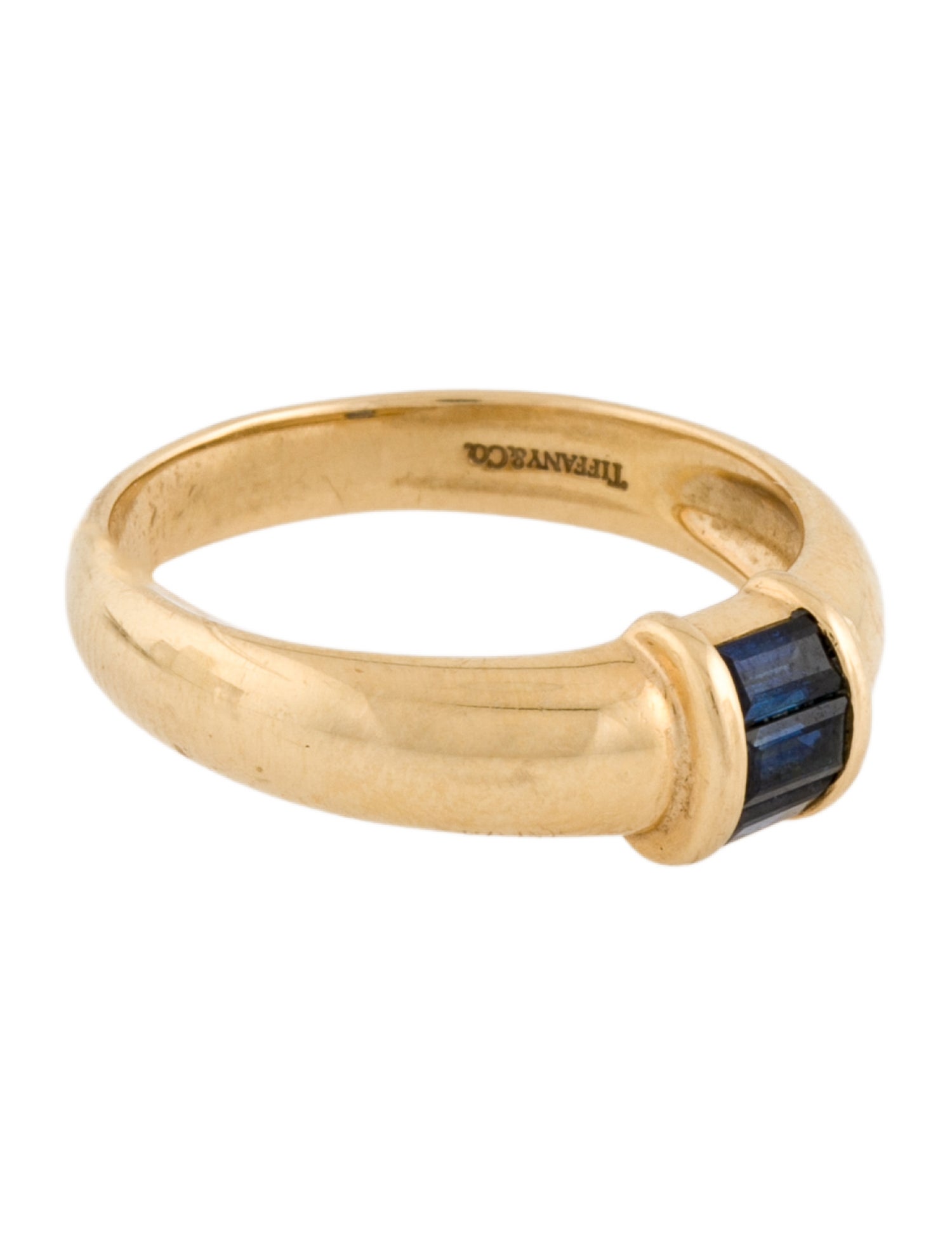 Tiffany & Co. Vintage 18K Sapphire Baguette Ring
