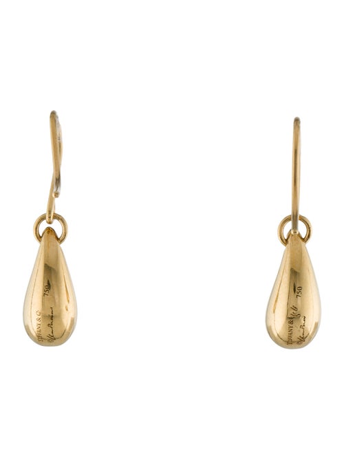 Tiffany & Co. 18K Teardrop Drop Earrings