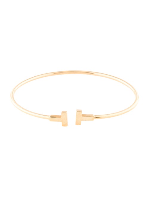 Tiffany & Co. 18K Narrow T Wire Cuff Bracelet