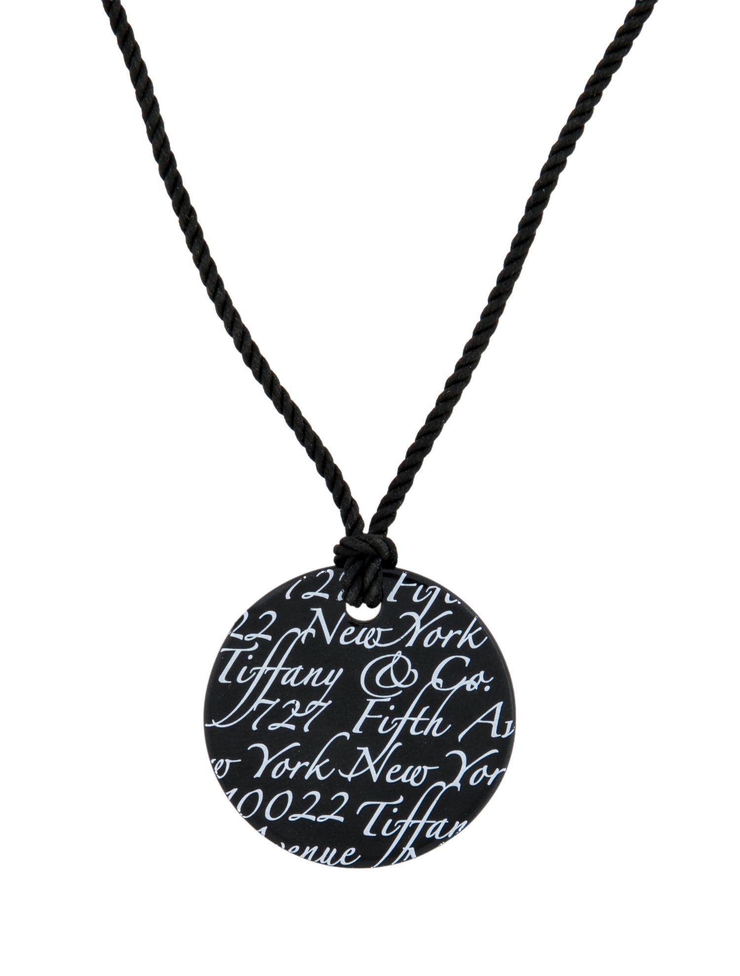Tiffany & Co. Bone China Notes Pendant Necklace