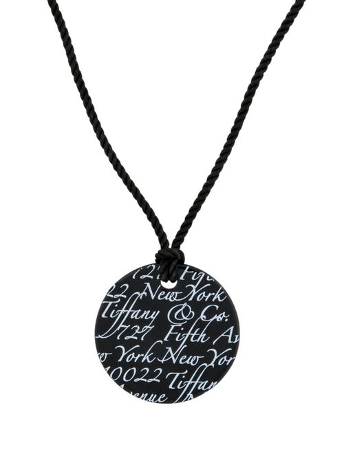 Tiffany & Co. Bone China Notes Pendant Necklace